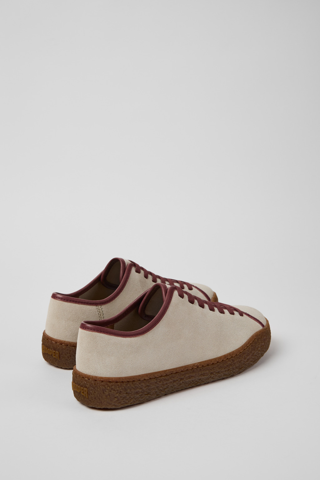 Peu Terreno Beige Suede and Leather Shoes for Women. - Image 3