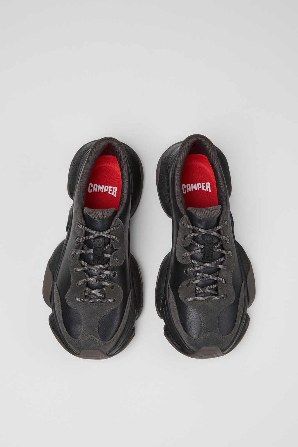 Karst 2 Black Leather and Nubuck Sneakers for Women. - Image 4