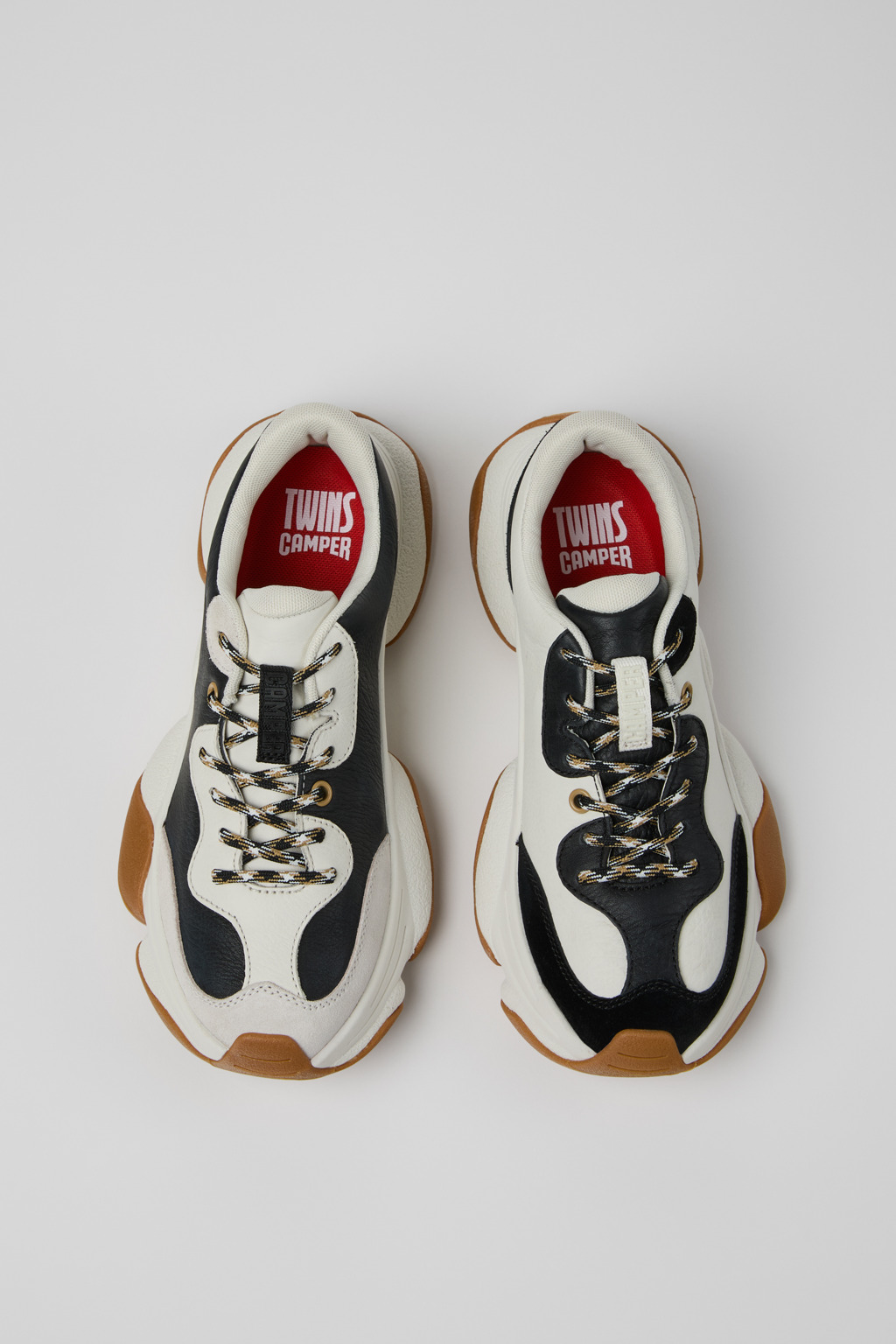 Twins White Leather Sneakers for Women. - Image 5