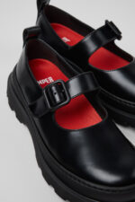 Brutus+ Black Leather Moccasins for Women.