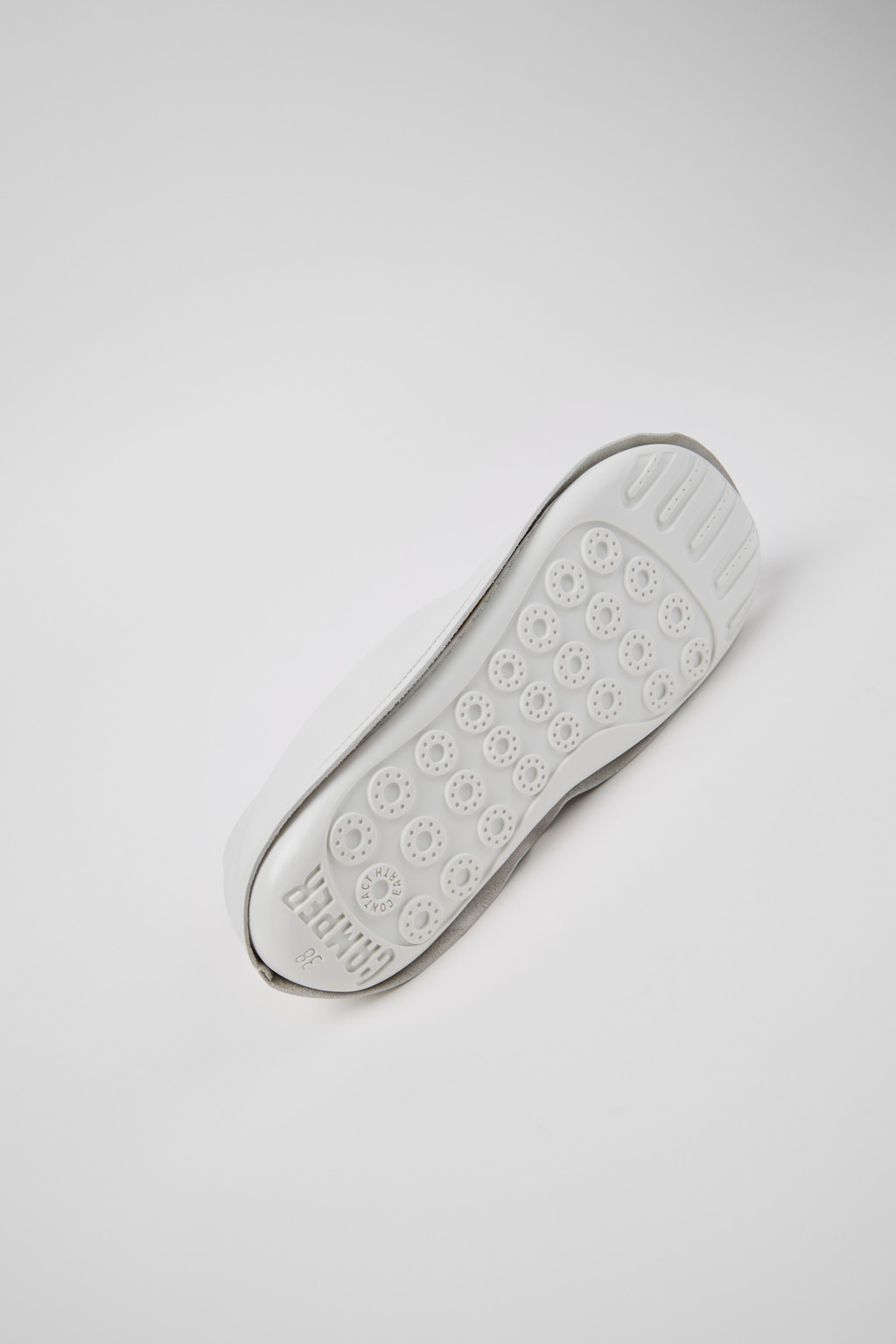 Camper x ISSEY MIYAKE - Peu Form White Leather Shoes for Women. - Image 5