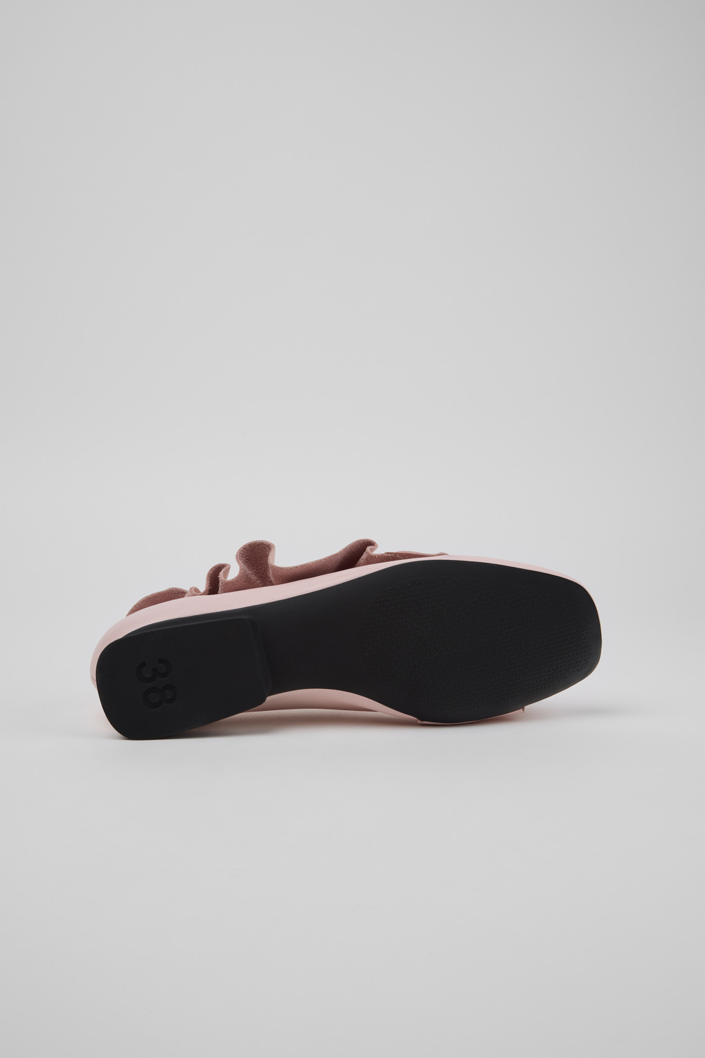 Casi Myra Pink Leather Ballerinas for Women. - Image 5