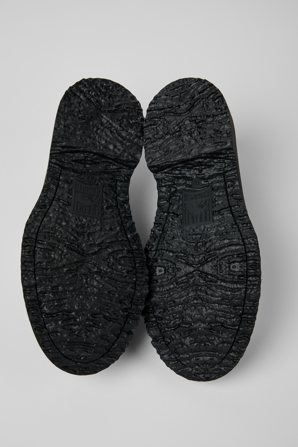Twins Black Leather Moccasins for Women. - Image 5