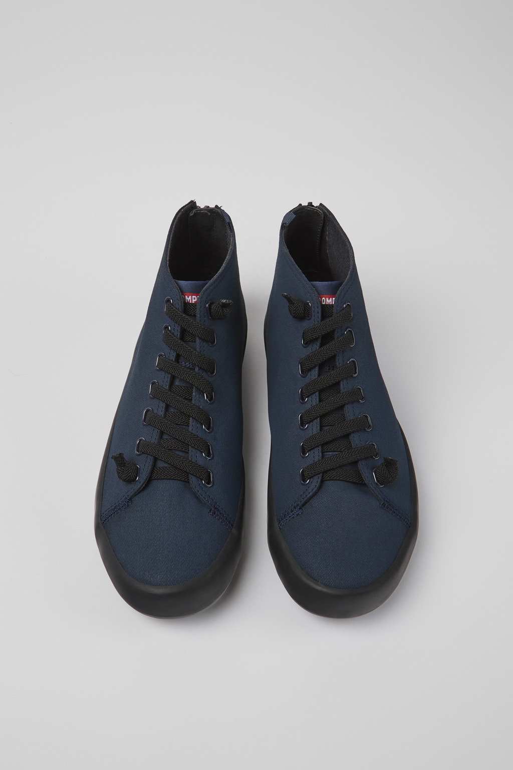 Andratx Navy blue textile sneakers for men - Image 4