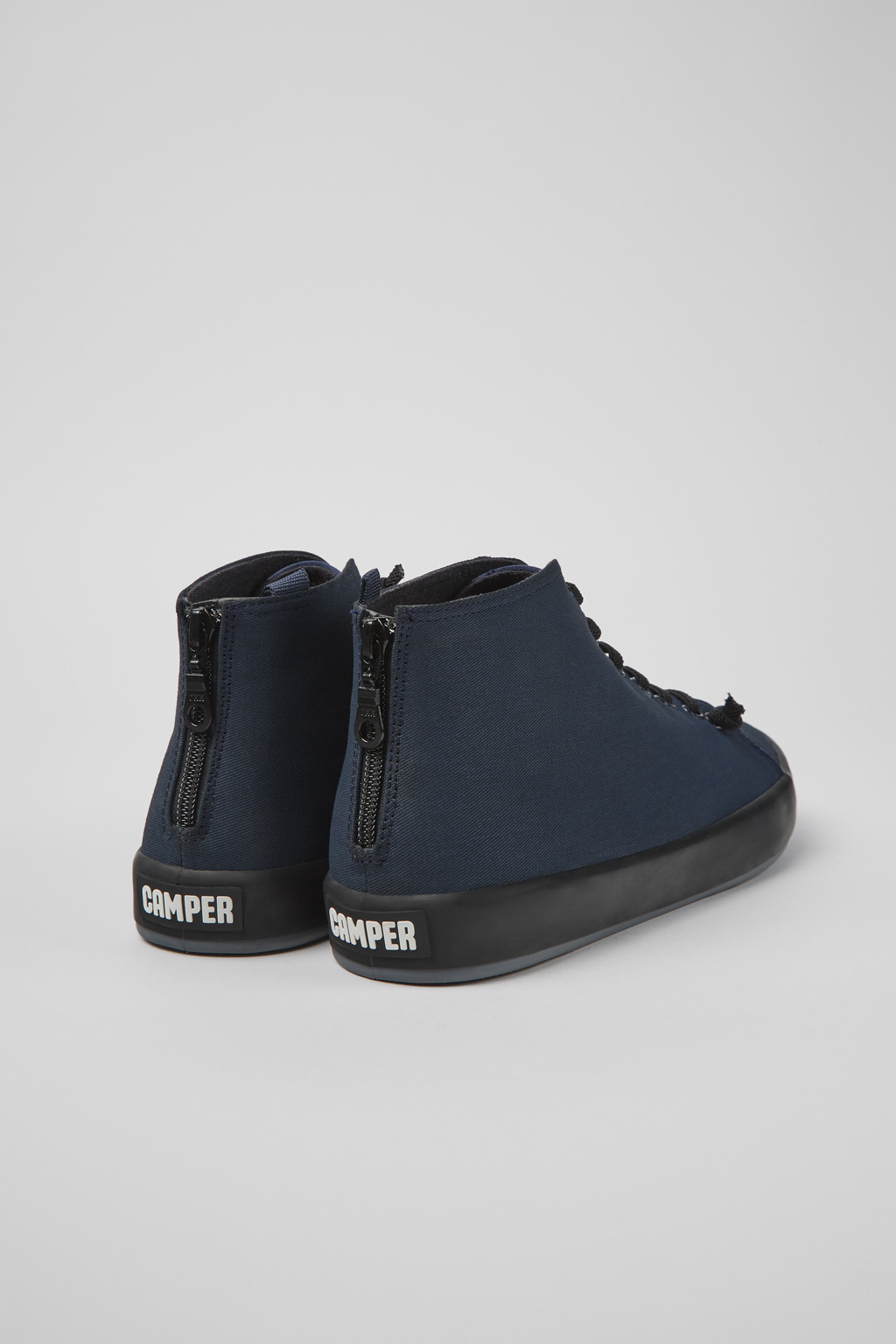 Andratx Navy blue textile sneakers for men - Image 3
