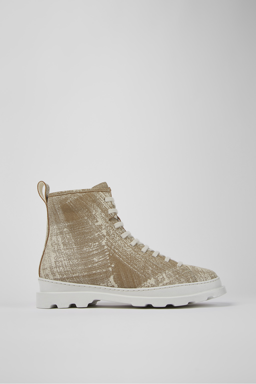 Brutus White-beige brushed nubuck boot for men - Image 2
