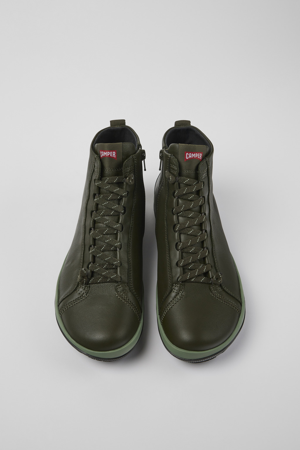 Peu Pista GORE-TEX Green leather ankle boots for men - Image 4