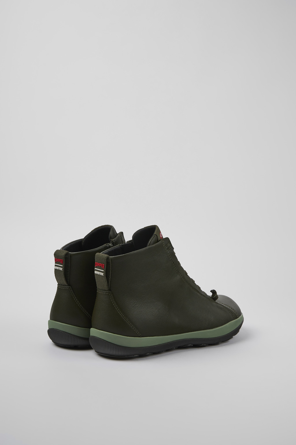 Peu Pista GORE-TEX Green leather ankle boots for men - Image 3