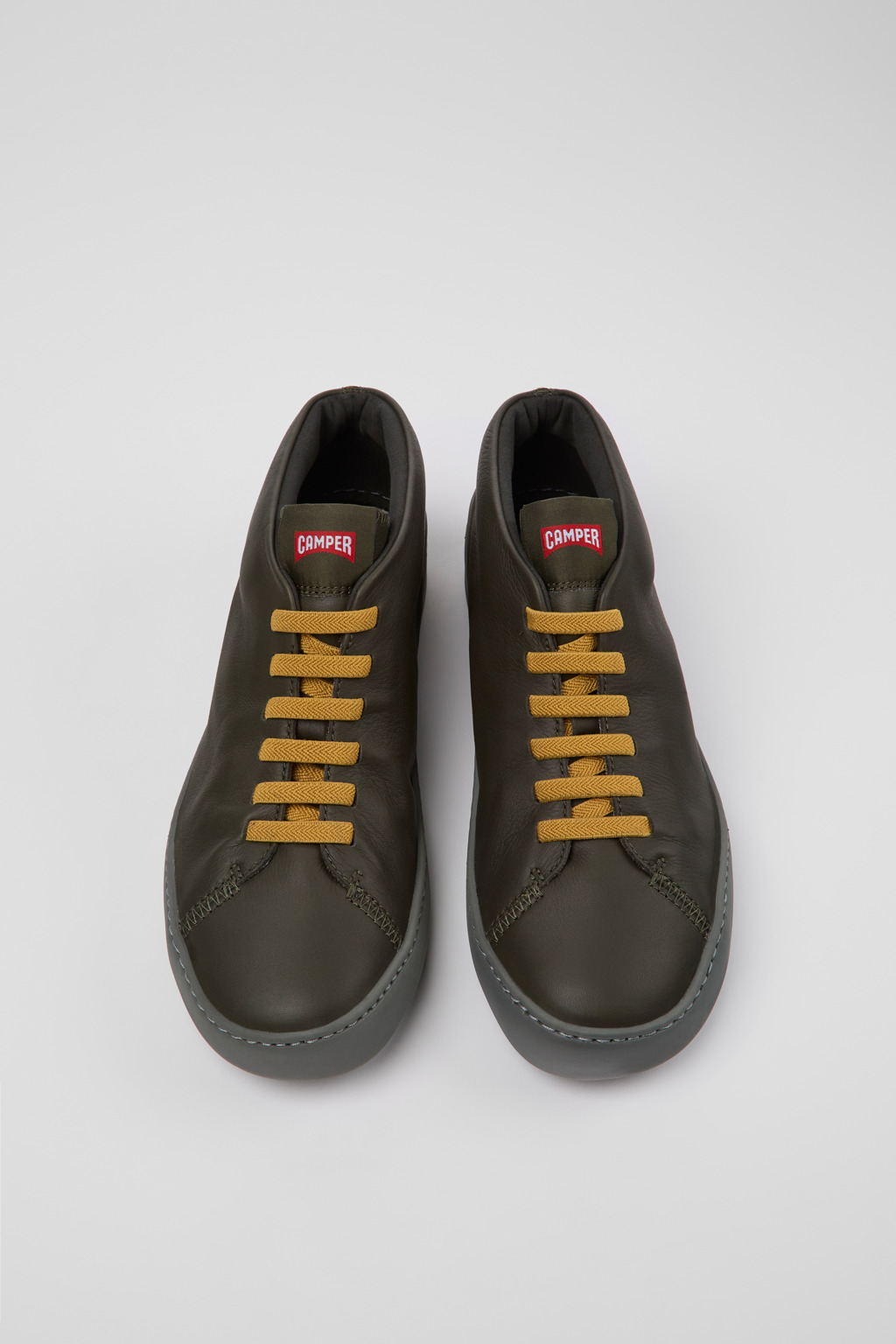 Peu Touring Green leather sneakers for men - Image 4
