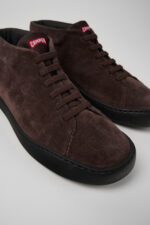 Peu Touring Brown nubuck sneakers for men