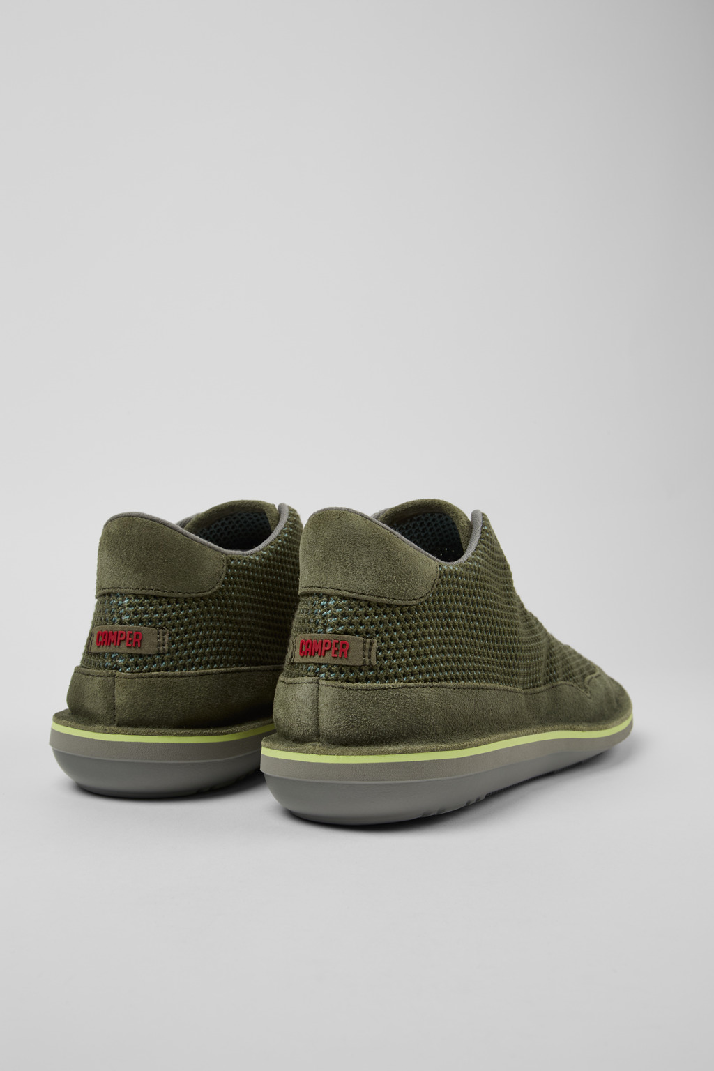 Beetle Green TENCEL™ Nubuck Ankle Boots for Men. - Image 3