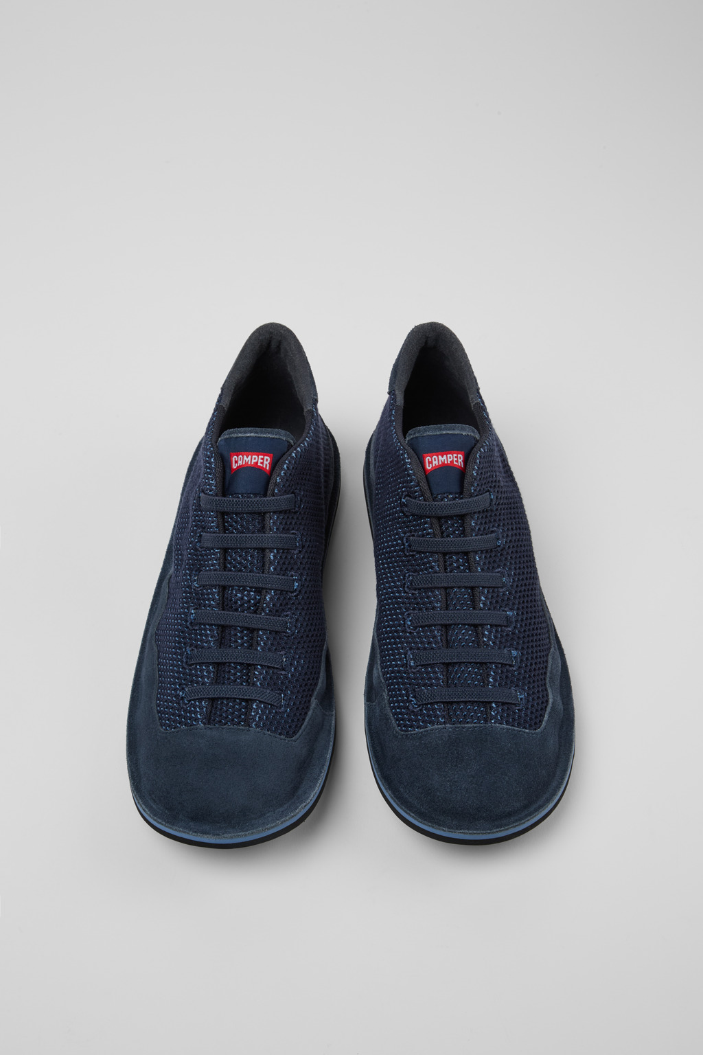 Beetle Blue TENCEL™ Mesh and Nubuck Ankle Boots for Men. - Image 4