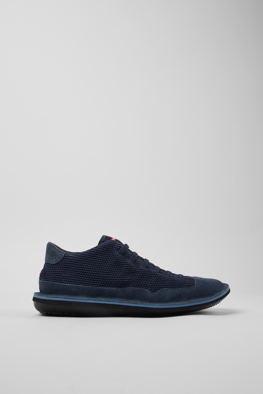 Beetle Blue TENCEL™ Mesh and Nubuck Ankle Boots for Men. - Image 2