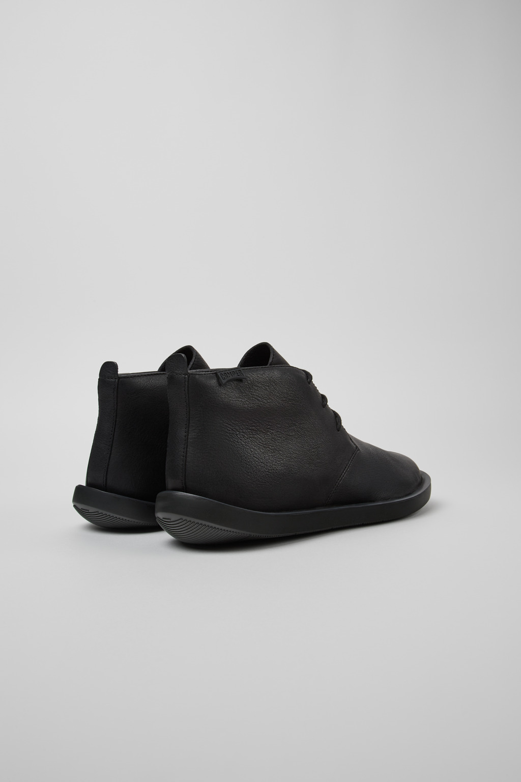 Wagon Black Leather Ankle Boots for Men. - Image 3