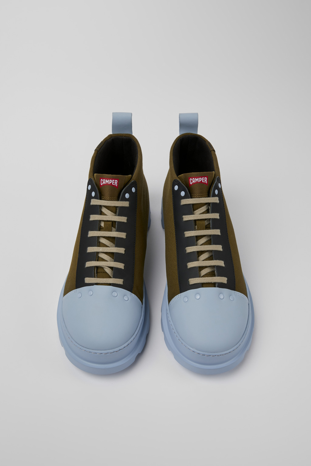 Brutus Green, blue, and black shoes for men - Image 4