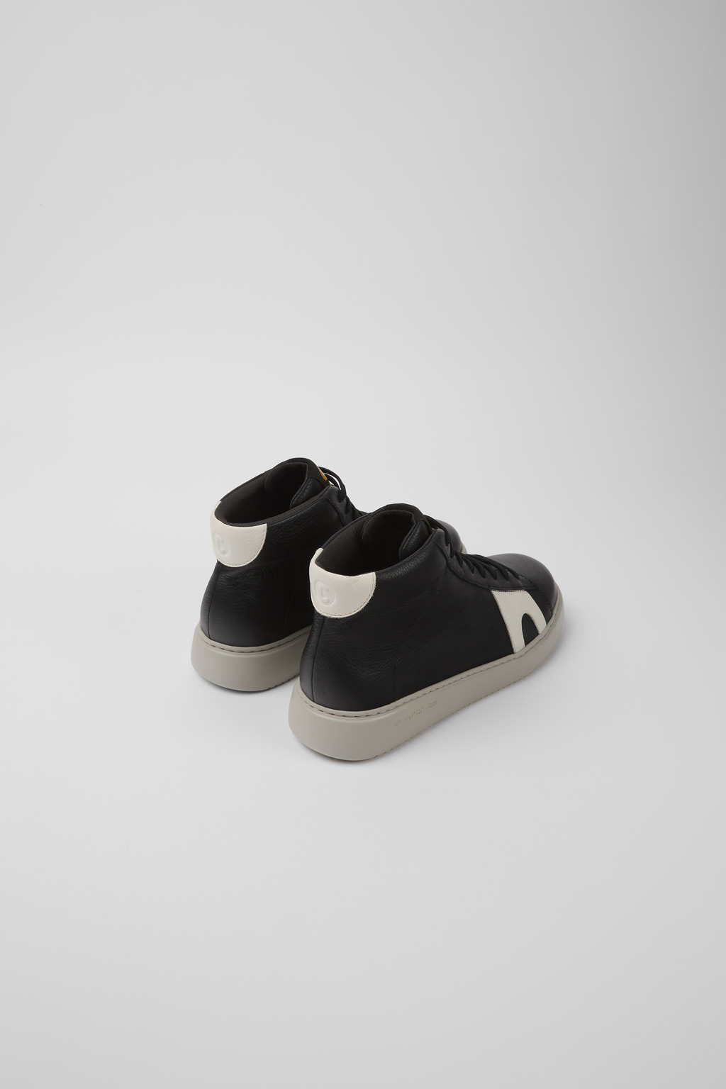 Runner K21 Black and white leather sneakers - Image 3