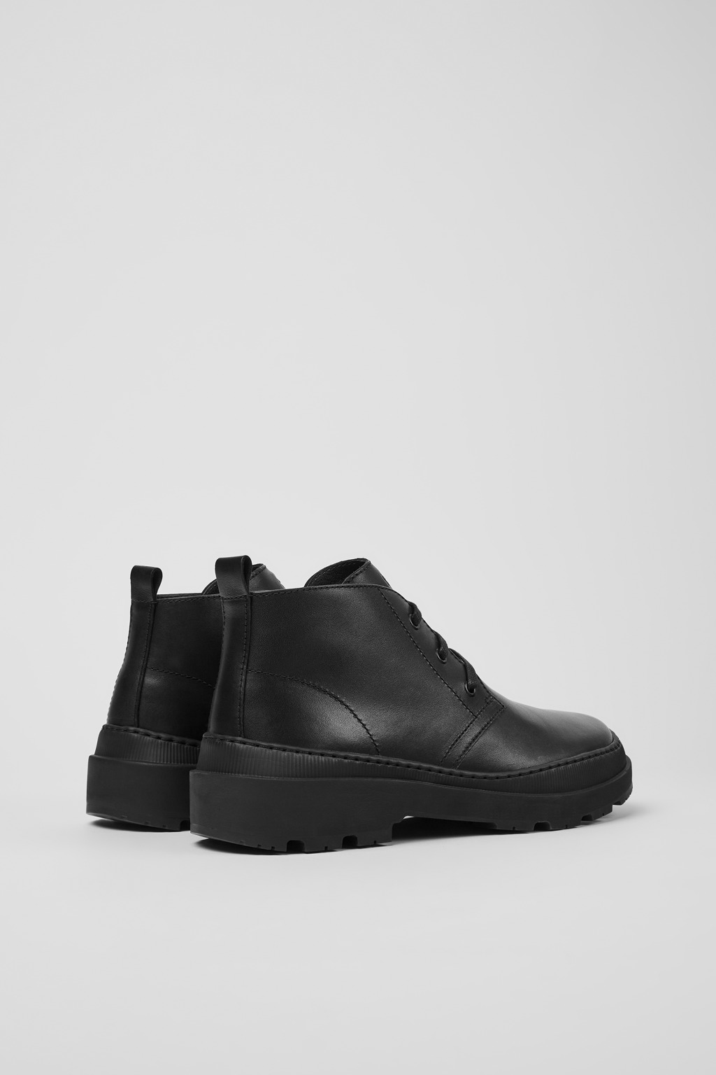 Brutus Trek MICHELIN Black leather ankle boots for men - Image 3