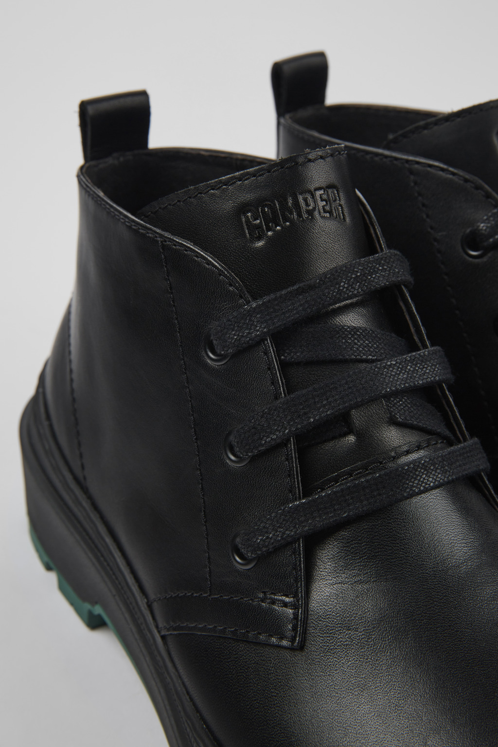 Brutus Trek MICHELIN Black leather shoes for men