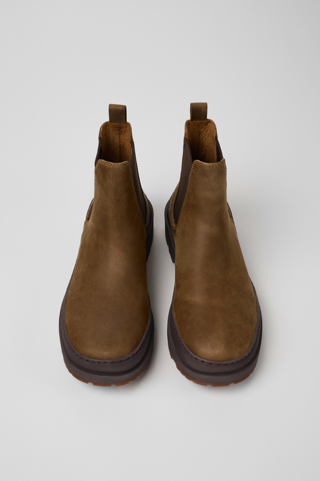 Brutus Trek MICHELIN Brown nubuck ankle boots for men - Image 4