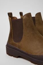 Brutus Trek MICHELIN Brown nubuck ankle boots for men