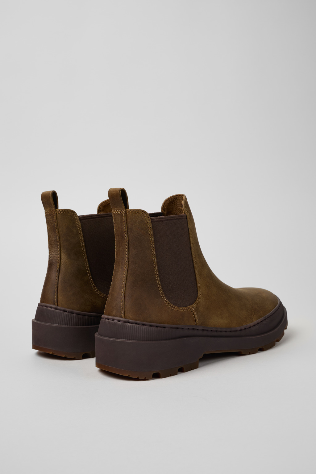 Brutus Trek MICHELIN Brown nubuck ankle boots for men - Image 3