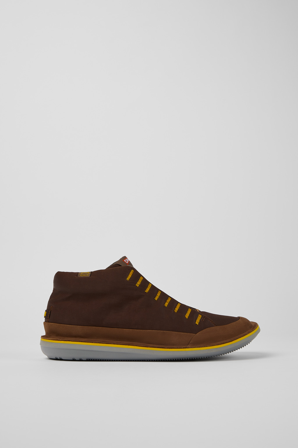 Beetle Brown textile and nubuck ankle boots for men - Image 2