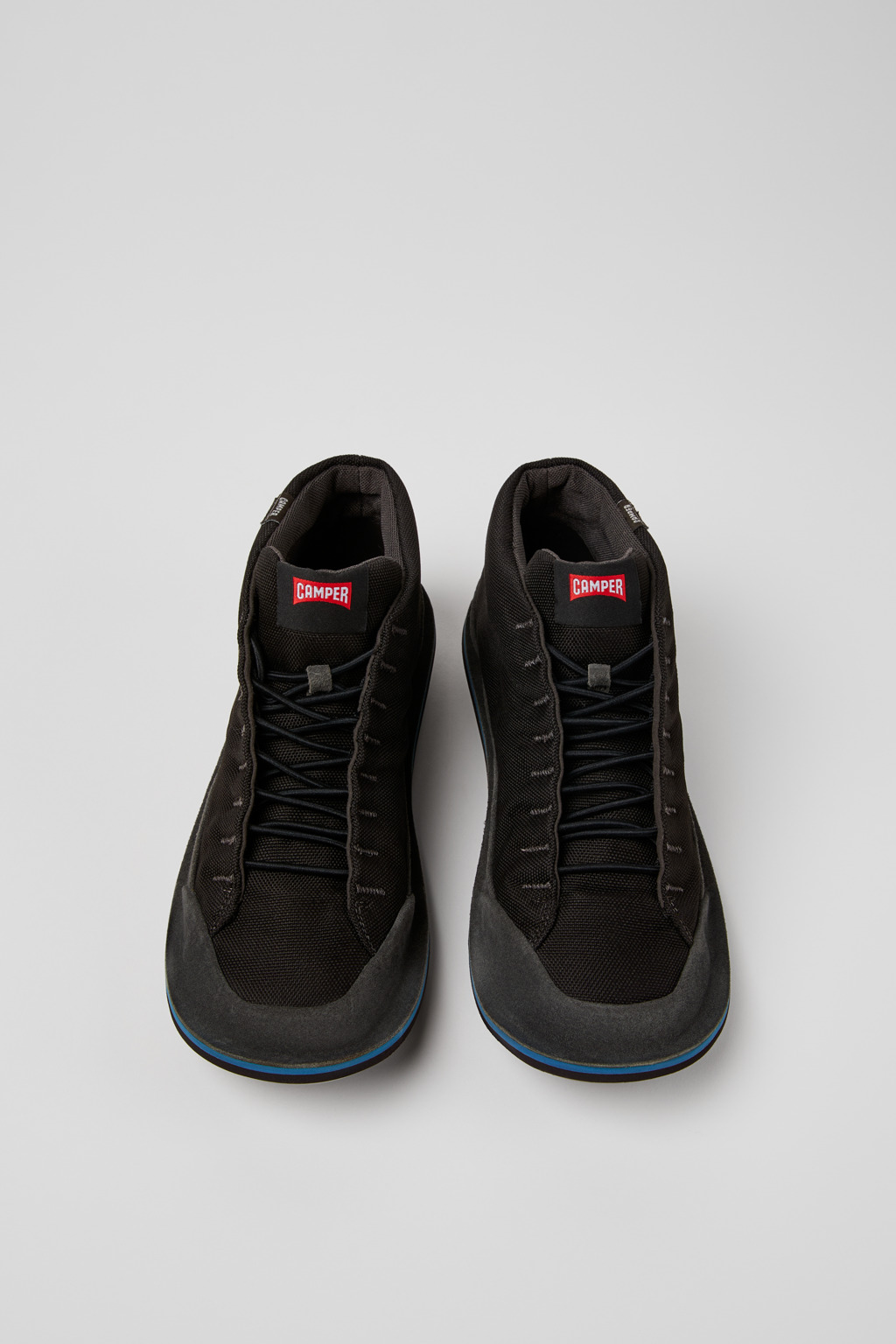 Beetle Black Textile and Nubuck Ankle Boots for Men. - Image 4