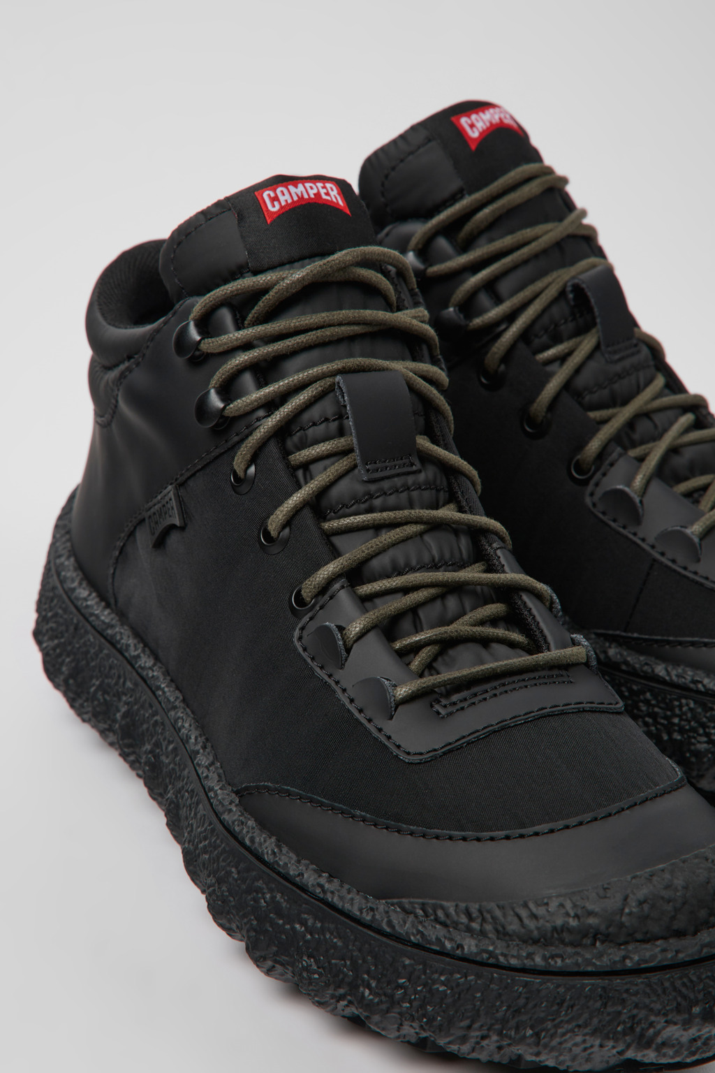 Ground MICHELIN Black textile and leather shoes for men