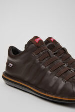 Beetle - HYDROSHIELD Brown Leather Ankle Boots for Men.