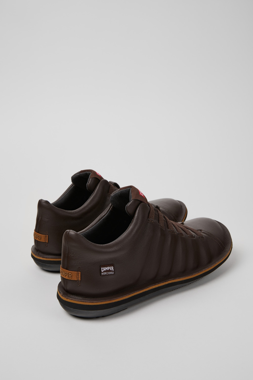 Beetle - HYDROSHIELD Brown Leather Ankle Boots for Men. - Image 3