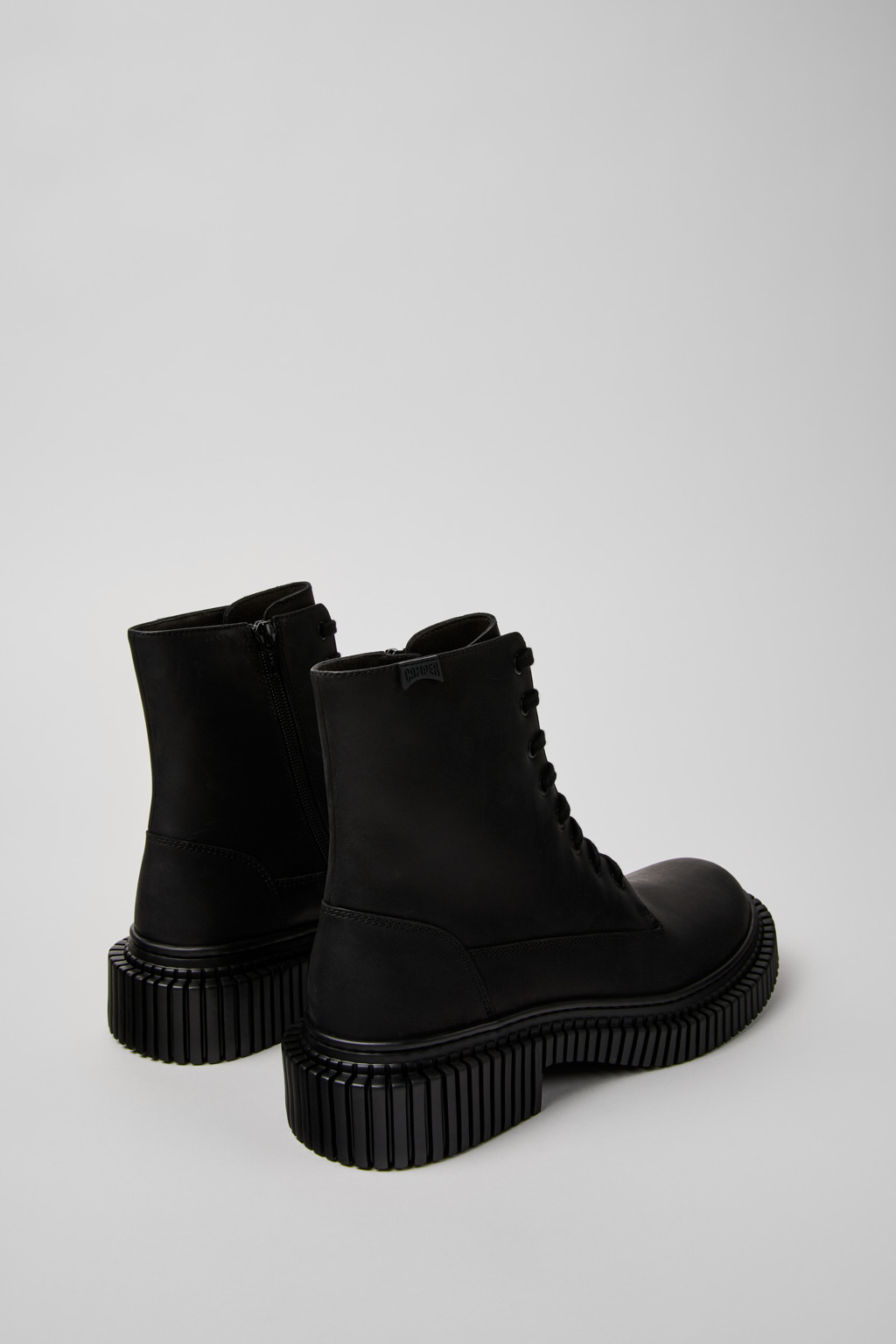 Pix Berlin Black Nubuck Mid Boots for Men. - Image 4