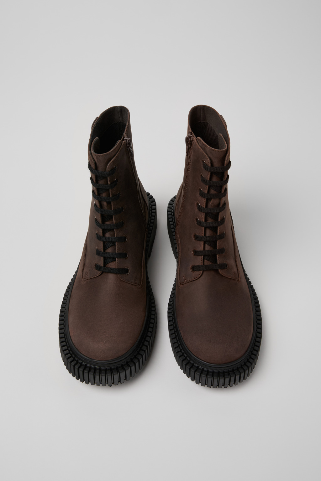 Pix Berlin Brown Nubuck Mid Boots for Men. - Image 4