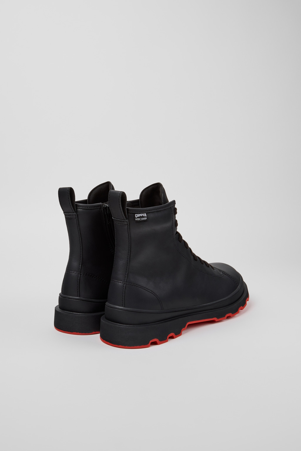 Brutus+ HYDROSHIELD Black Leather Mid Boots for Men. - Image 3