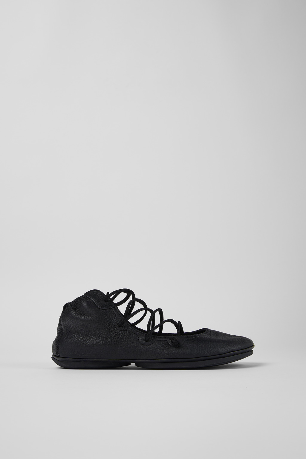 Right Black Leather Ankle Boots for Women. - Image 2