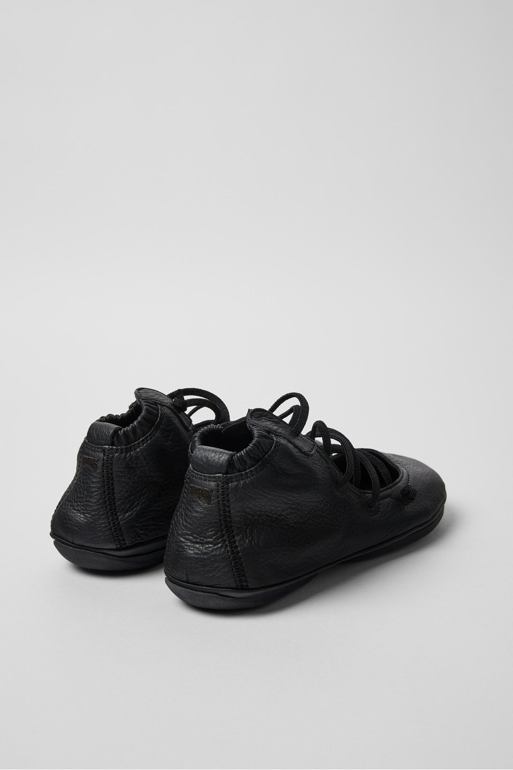 Right Black Leather Ankle Boots for Women. - Image 3