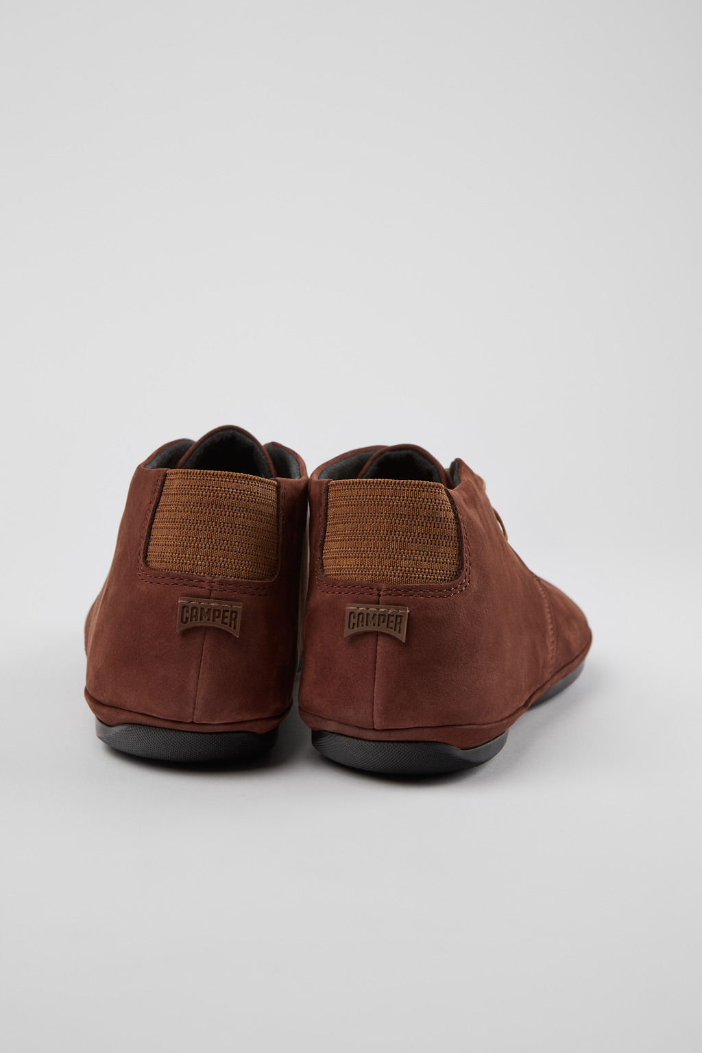 Right Brown nubuck ankle boots for women - Image 3