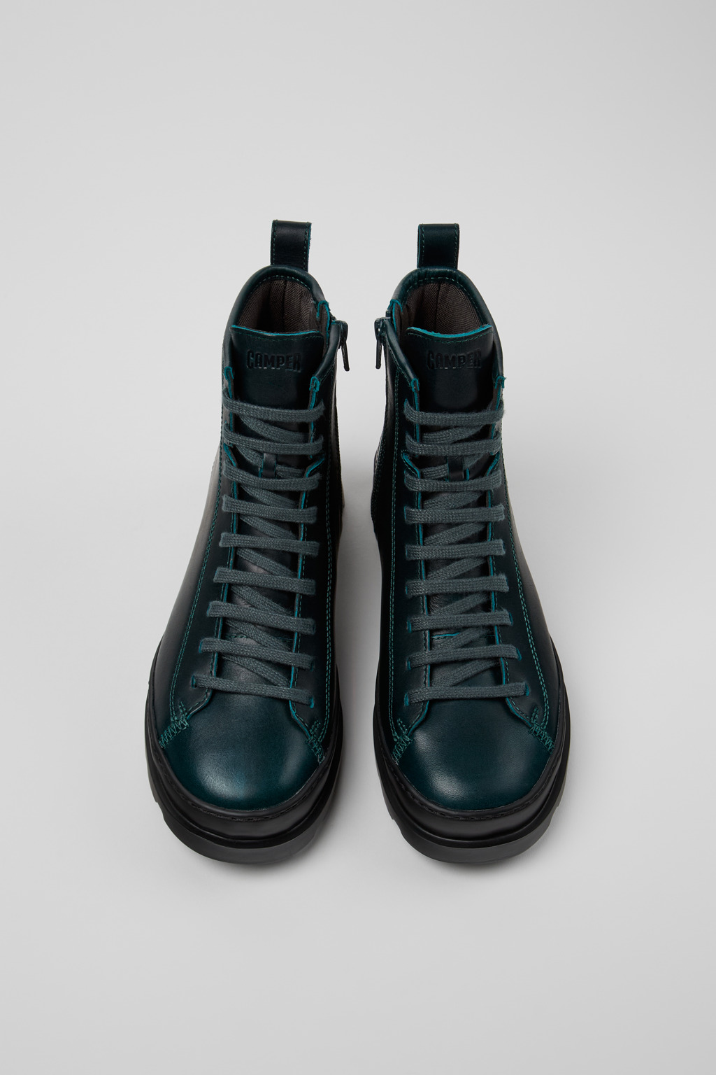 Brutus Green leather boots for women - Image 4