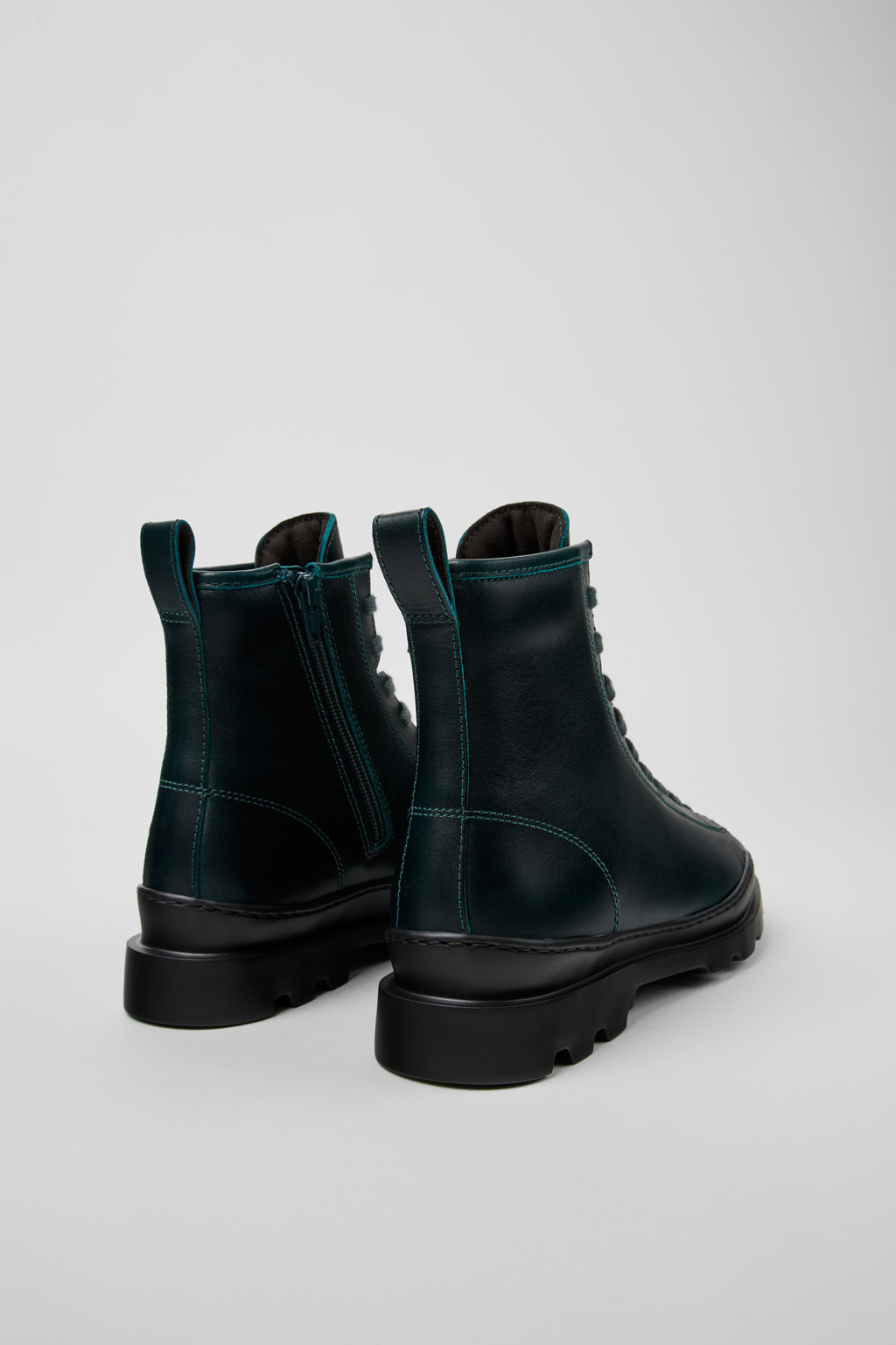 Brutus Green leather boots for women - Image 3