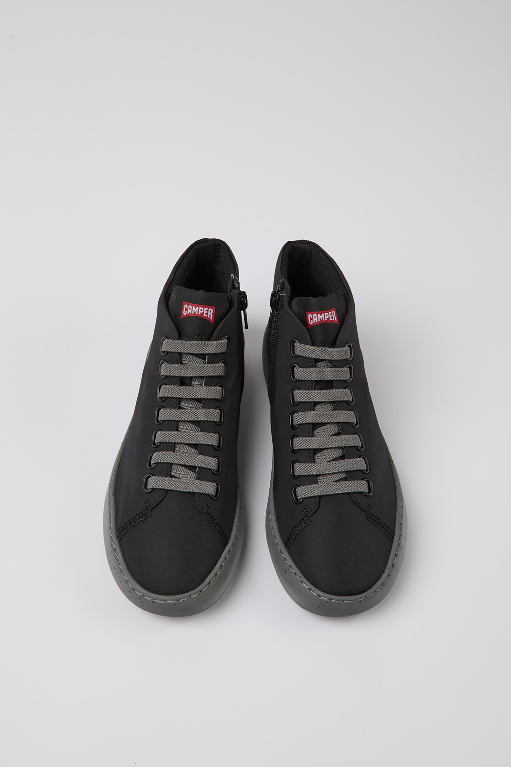 Peu Touring Black Textile Sneaker Booties for Women. - Image 4