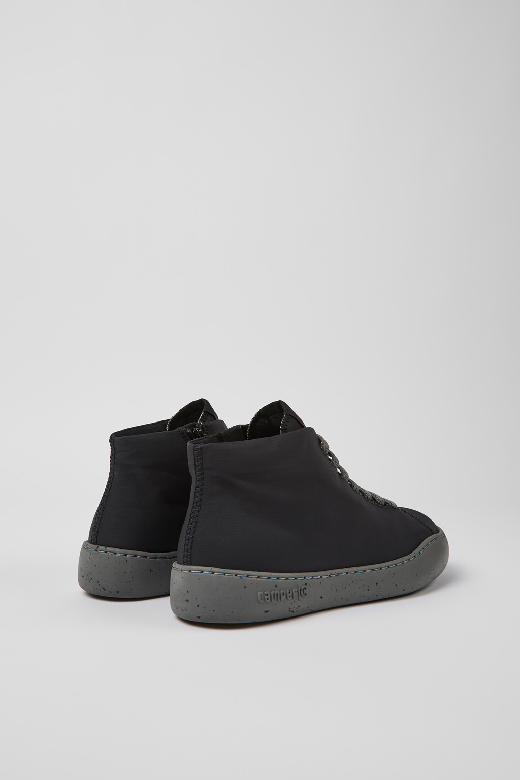 Peu Touring Black Textile Sneaker Booties for Women. - Image 3