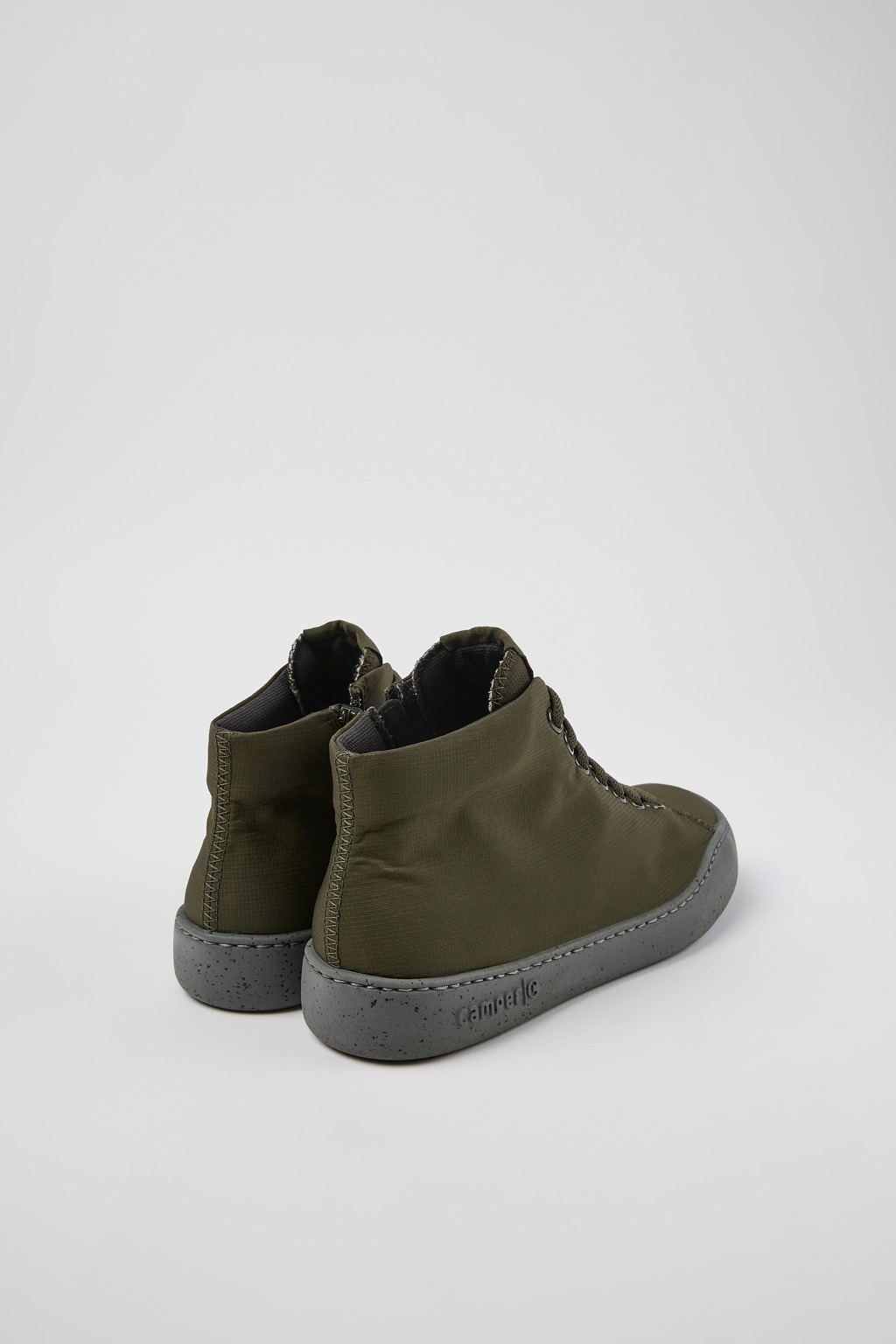 Peu Touring Green textile ankle boots for women - Image 3