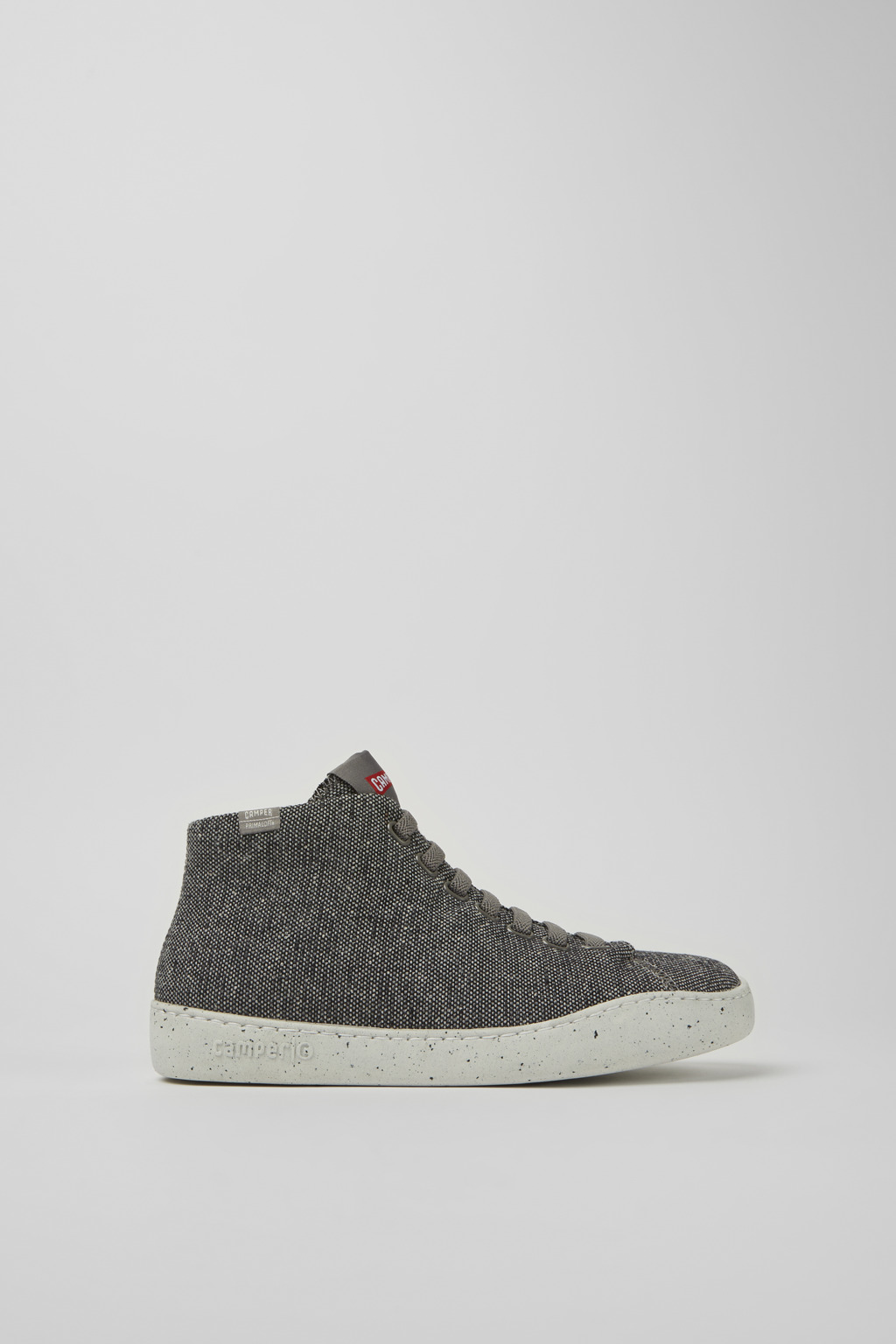 Peu Touring Gray and black recycled wool sneakers for women - Image 2