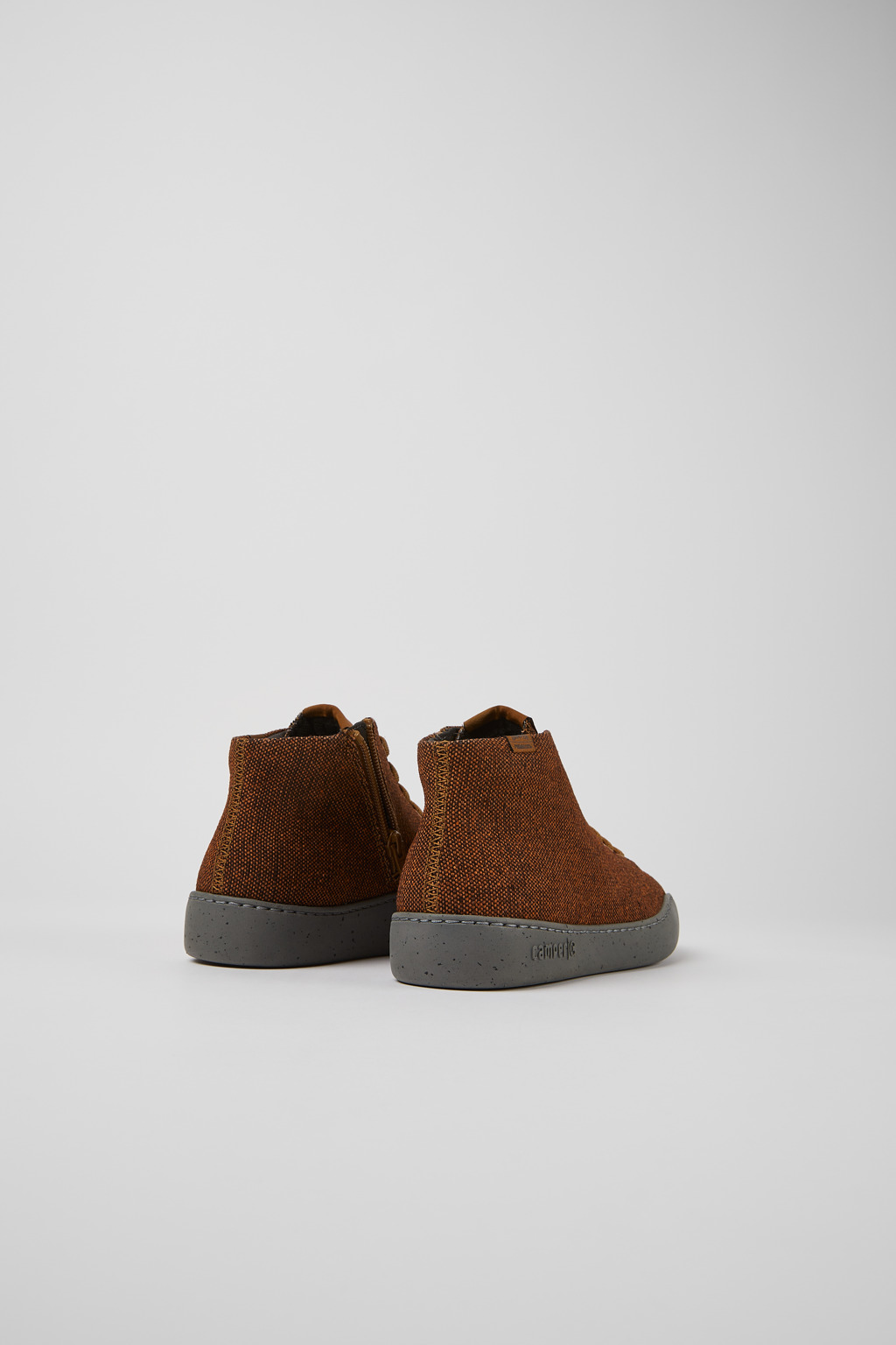 Peu Touring Brown and black recycled wool sneakers for women - Image 3