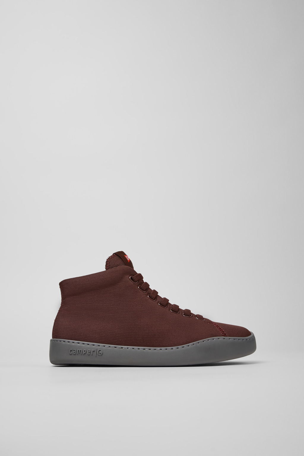 Peu Touring Burgundy Textile Sneaker Booties for Women. - Image 2