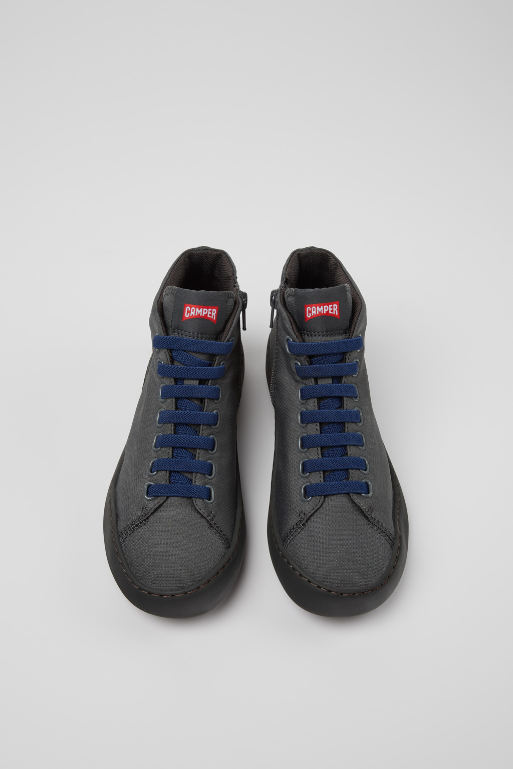 Peu Touring Gray Textile Sneaker Booties for Women. - Image 4