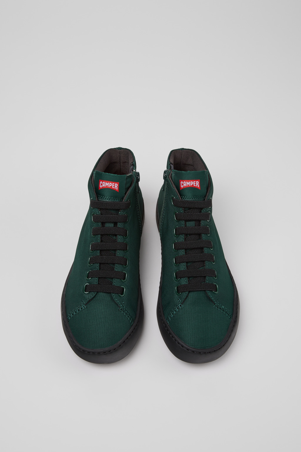 Peu Touring Green Textile Sneaker Booties for Women. - Image 4