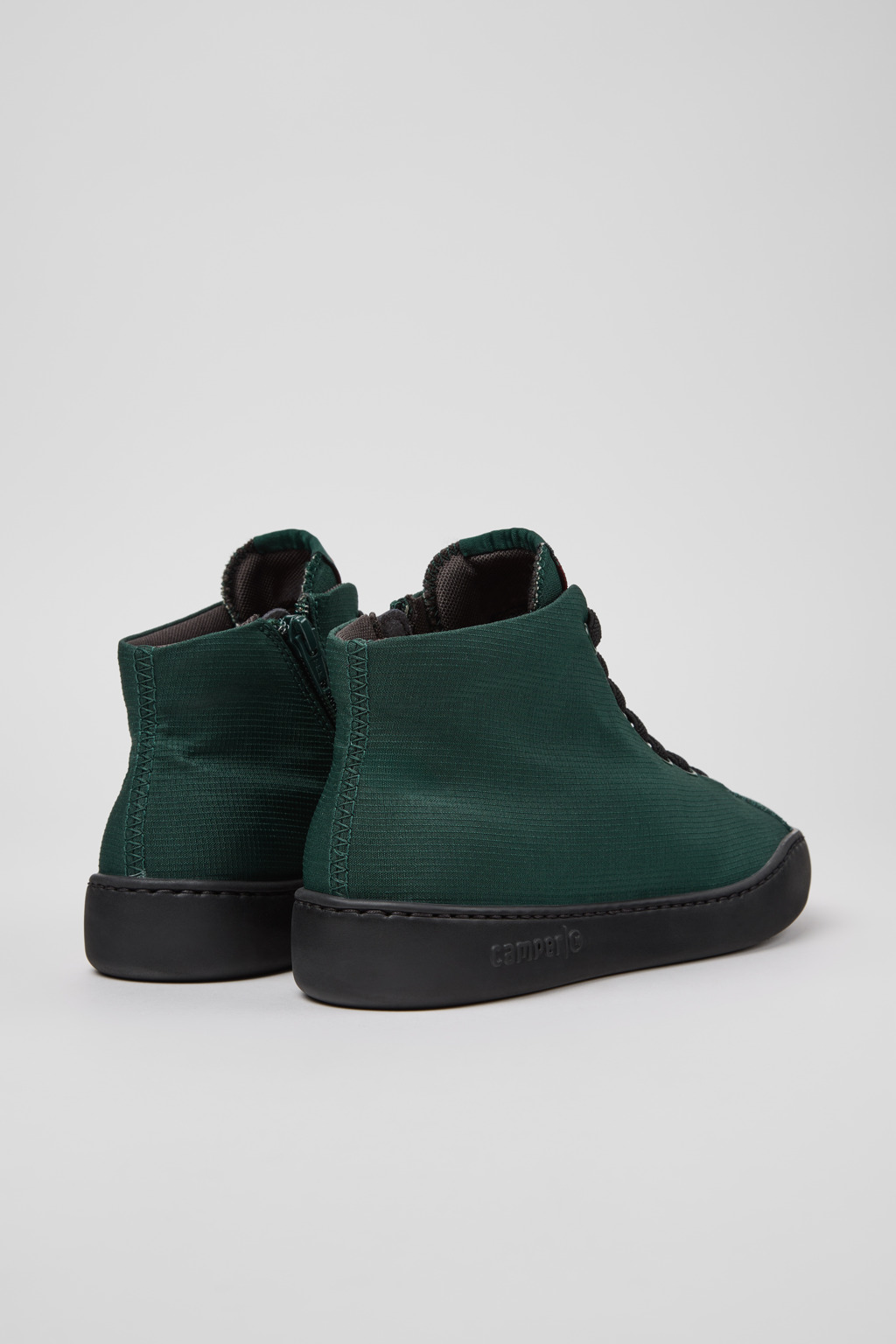 Peu Touring Green Textile Sneaker Booties for Women. - Image 3