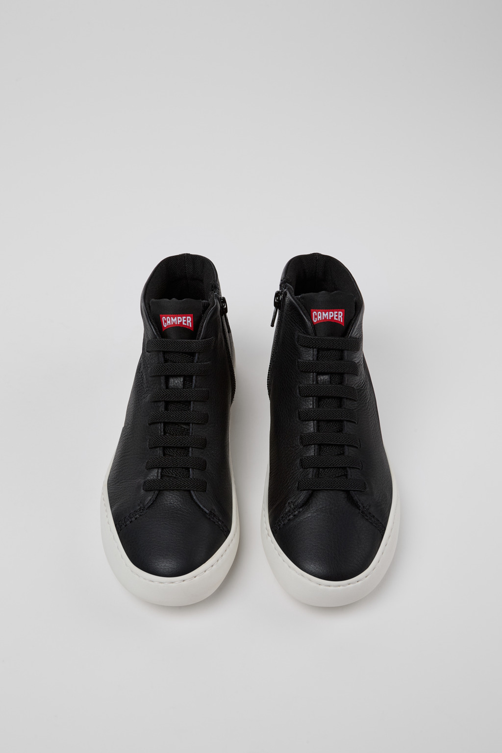 Peu Touring Black leather ankle boots for women - Image 4