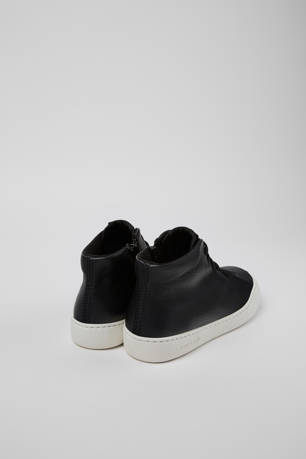 Peu Touring Black leather ankle boots for women - Image 3