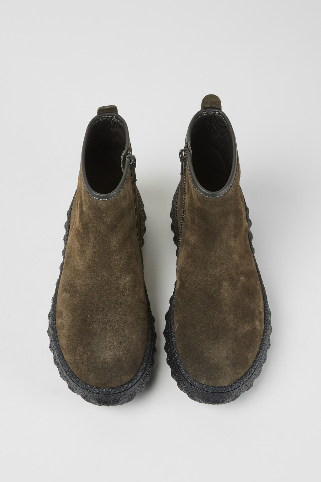 Ground MICHELIN Dark grey suede ankle boots - Image 4